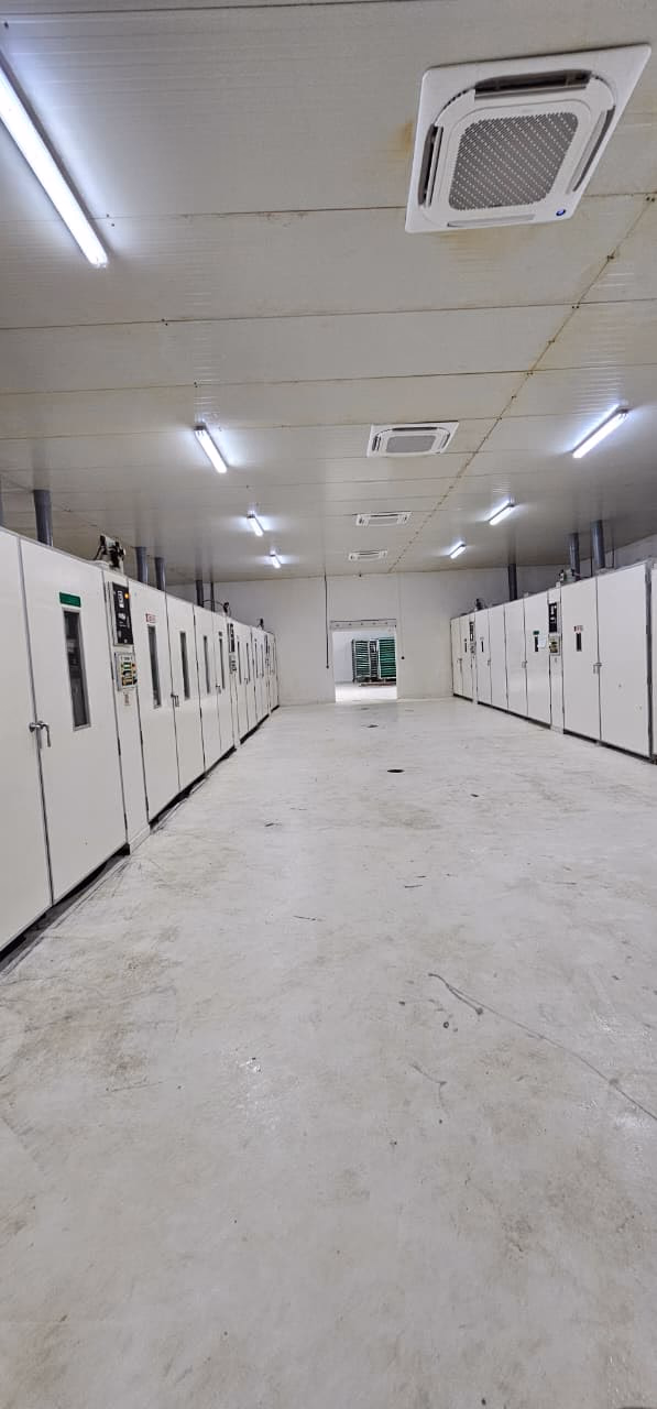 C&E Poussin : Salle d'incubation livrée, sol lisse et lavable